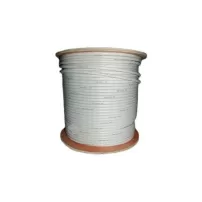 cable coaxial blanco rg-6 100% malla (rollo 305 mts.)