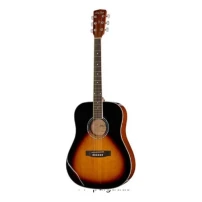 guitarra acústica clásica 39 pulgadas café y negro sin funda