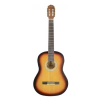 guitarra zaragoza clásica 40 pulg café con negro pa-g2-e1