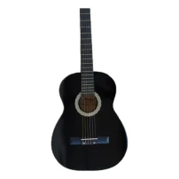 guitarra clásica klass 39 pulg negra pa-g2-e3