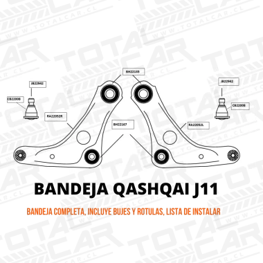 Bandeja De Suspensión Pack (2) Der/izq Para NISSAN QASHQAI 2015-2022 2.0 J11