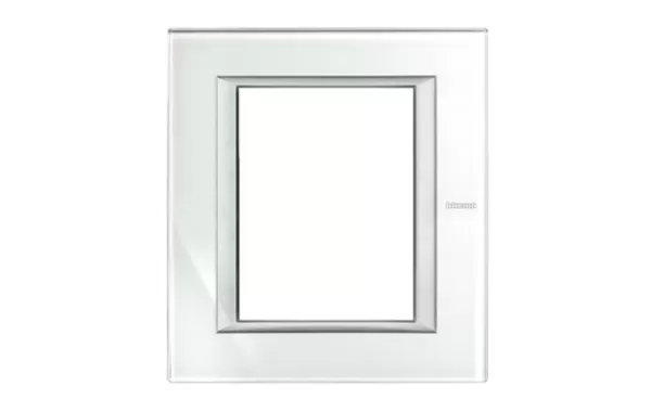 Placa 3+3 Modulos Color Whice Modelo Axolute Bticino Ref Ha4826vsw