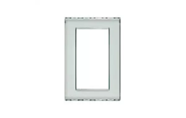 Placa 3+3 Mod. Terminacion Transparente Bticino Ref Lnd4826kr