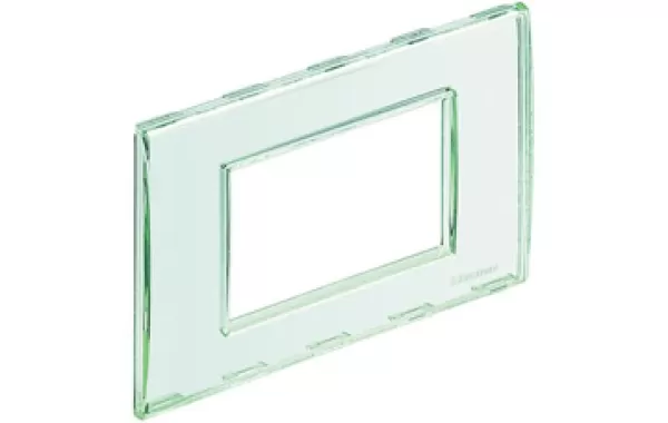 Placa 4 Mod. Terminacion Transparente Bticino Ref Lnd4804kr