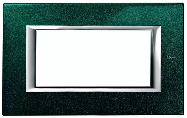 Placa 4 Modulos. Color Verde Sevres Modelo Axolute Bticino Ref Ha4804vs