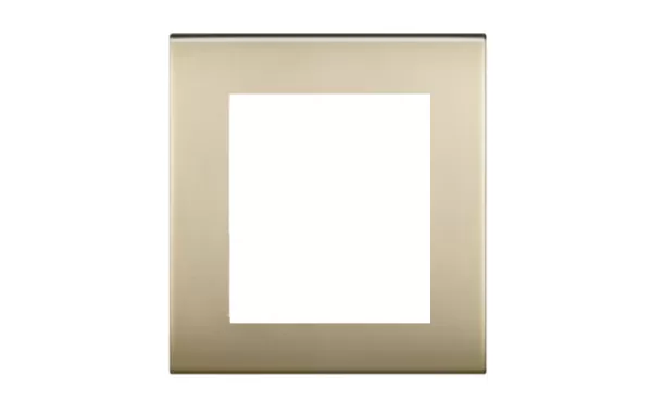Placa Air 3+3 Modulos Color Oro Satinado Modelo Living Light Bticino Ref Lnc4826of