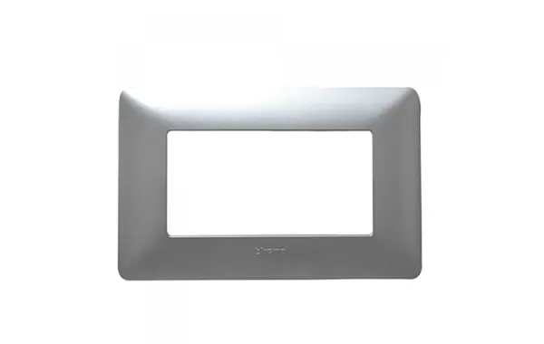 Placa 4p Plata Matix Bticino Ref Am4804sl