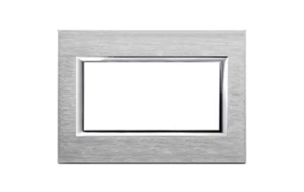 Placa 3+3 P Plata Matix Bticino Ref Am4826sl 27205