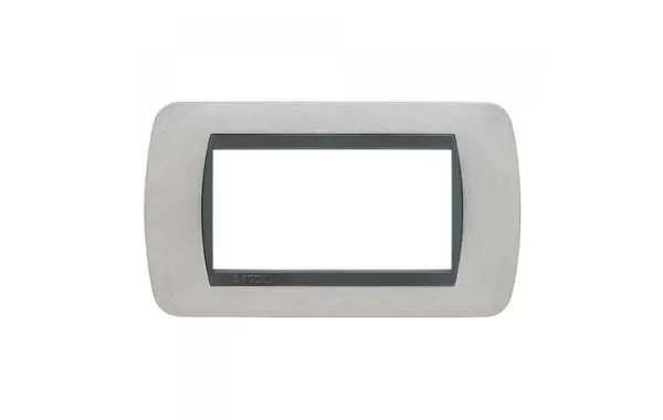 Placa 4 Modulos Gris Perla Matix Bticino Ref Am4804gp