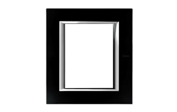 Placa 3+3 Modulo Color Vidrio - Negro Noche Modelo Axolute Bticino Ref Ha4826vnn
