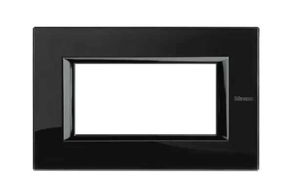 Placa 4 Mdulos Cristal- Nighter Bticino Modelo Axolute Ref Ha4804vnb