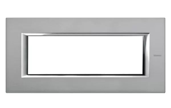 Placa 6 Modulos Color Mercurio Modelo Axolute Bticino Ref Ha4806az