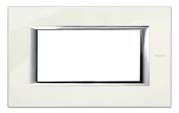 Placa 4 Modelos. Color Blanco Limoges Modelo Axolute Bticino Ref Ha4804bg
