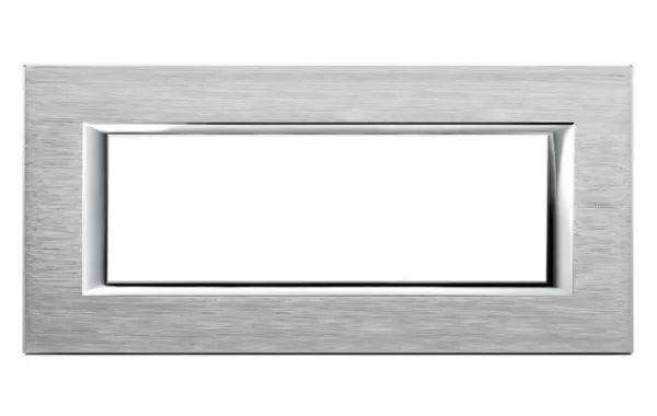 Placa 6 Modulos. Color Cromo Modelo Axolute Bticino Ref Ha4806cr