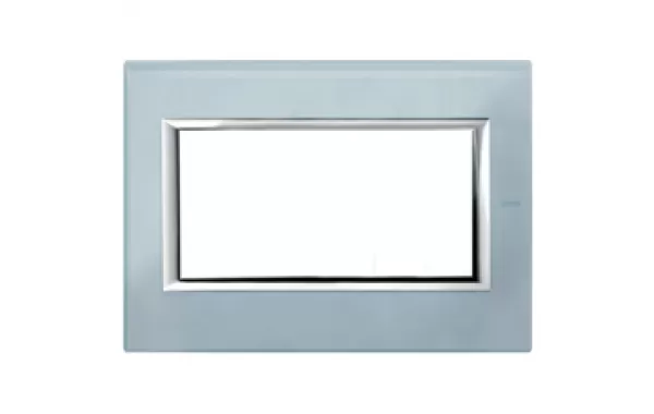 Placa 3+3 P Titanio Claro Matix Bticino Ref Am4826tc