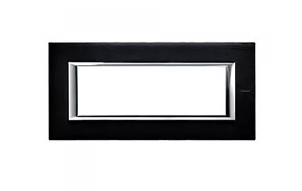 Placa 6 Modulos. Color Antracita Cepillado Modelo Axolute Bticino Ref Ha4806xs
