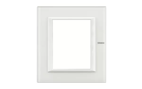Placa 3+3 Modelo Color Cristal Blanco Modelo Axolute Bticino Ref Ha4826vbb