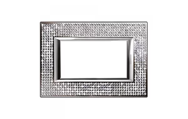 Placa 4 Mod. Color Cristal Modelo Axolute Bticino Ref Ha4804swc