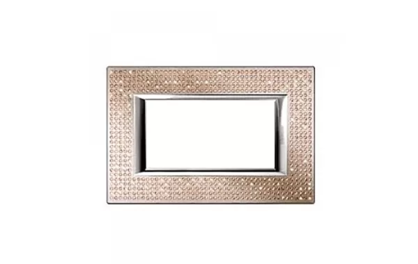 Placa 4 Mod. Color Light Sw - Axolute Bticino Ref Ha4804swl