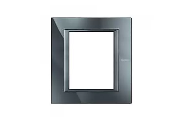 Placa 3+3 Modulos Color Antracita Modelo Axolute Bticino Ref Ha4826hs