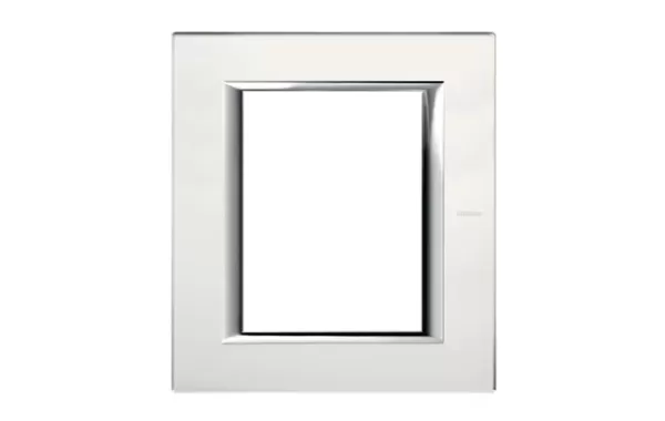 Placa 3+3 Modulos Color Espejo Acidado Modelo Axolute Bticino Ref Ha4826vsa