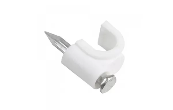 Grampas Para Coaxial Blanca
