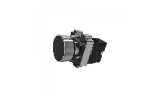 Pulsador Parada Negro 22mm