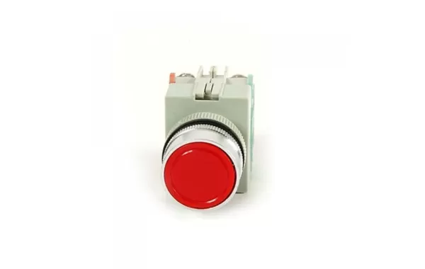 Pulsador Parada Rojo 22mm