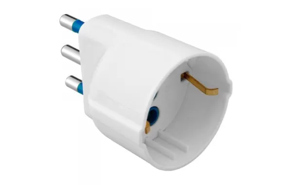 Adaptador Schuko 2p+t 16/16a Bco 250v 28410 Gewiss Ref Gw28410