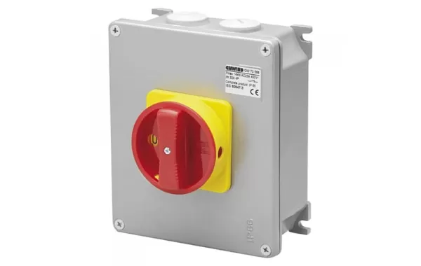 Interruptor Rotatorio Sobrepuesto 3p 125a Ip65 M/roja Gewiss Ref Gw70576