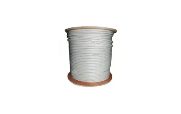 Cable Coaxial Blanco Rg-6 100% Malla (rollo 305 Mts.)