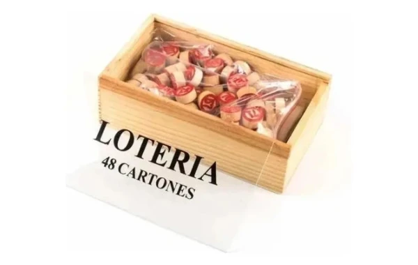 Lotería 48 Cartones Caja Madera Artidix