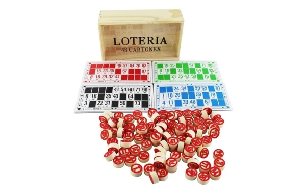 Lotería 48 Cartones Caja Madera Artidix