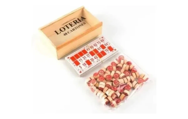 Lotería 48 Cartones Caja Madera Artidix