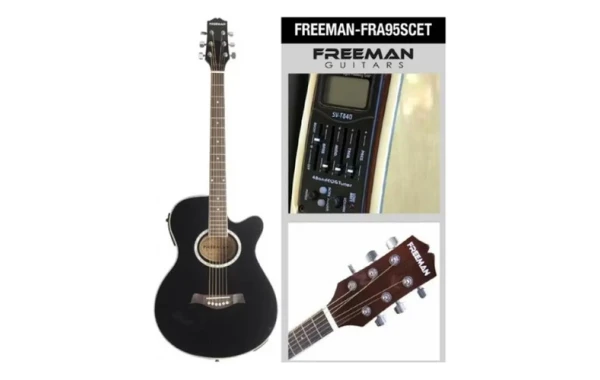 Guitarra Electroacústica Freeman Fra95scet Cuerda Metal