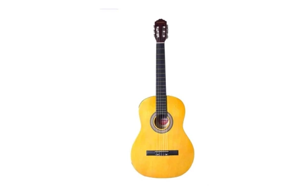 Guitarra Scorpión De Niño 34 Pulg Amarillo Pa-g2-e2