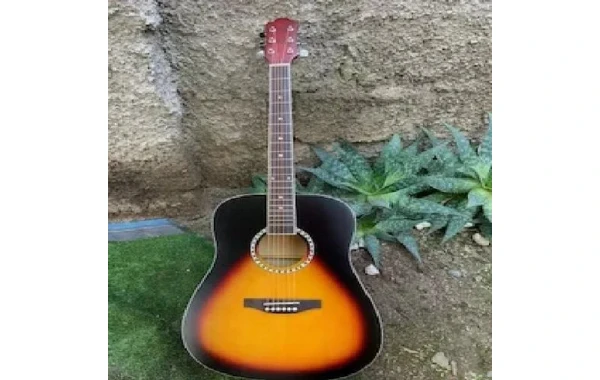 Guitarra Celta Acustica Folclorica De Color Cafe 39' Javasi