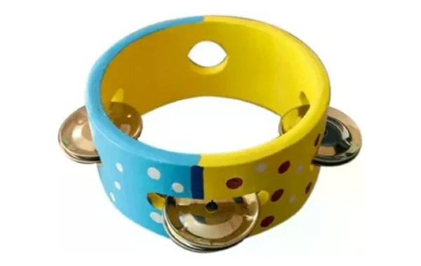 Pandero 5 Pulgadas De Madera Para Niños Y Niñas Rmx