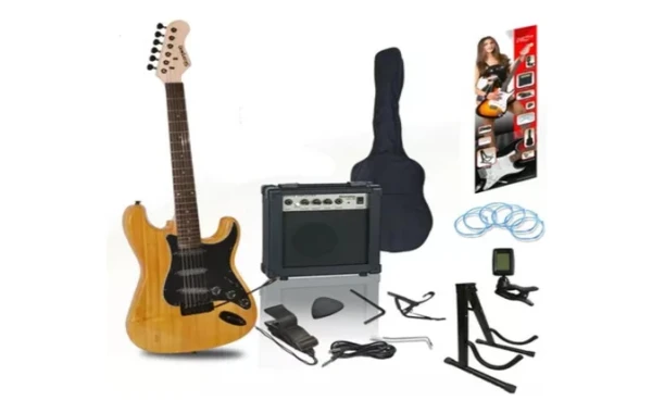 Guitarra Eléctrica Scorpion Pack Natural Pa-g1-e4