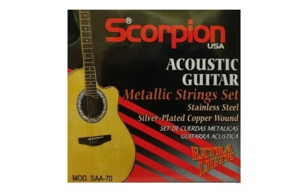 Set Cuerdas Para Guitarra Acústica/metal Scorpion