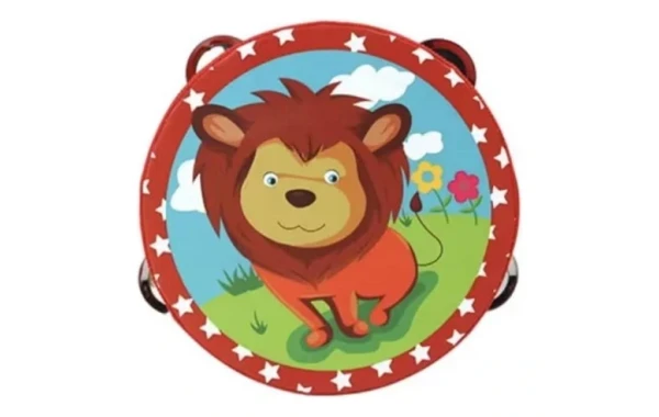 Pandero Musical Infantil Léon 6 Pulgadas 8 Chapas