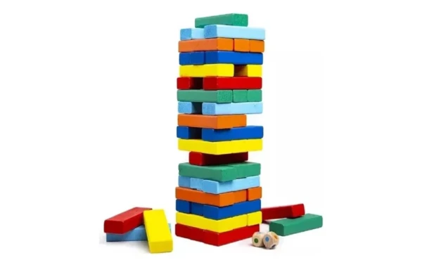 Torre De Colores De Madera Con 48 Piezas