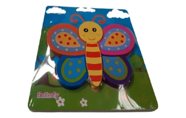 Rompecabezas De Mariposa De Madera Pequeño