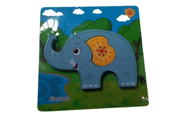 Rompecabezas De Elefante De Madera Para Niños