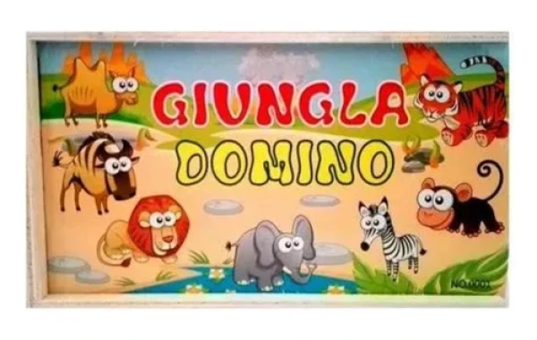 Dominó Juguetes Caja De Madera 28 Fichas Artidix