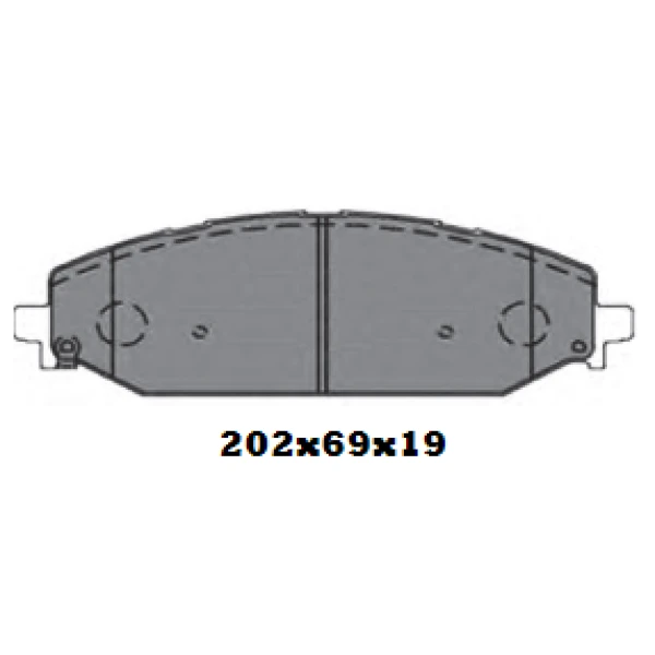 PASTILLAS DE FRENO DELANTERAS DODGE / CHRYSLER ( ITAL: 1520 ) - BBP FULLCOPP PASTILLAS DE FRENO DELANTERAS DODGE / CHRYSLER ( ITAL: 1520 ) - BBP FULLCOPP