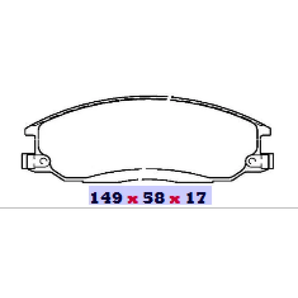 Pastilla de freno para hyundai libero 2004 2006