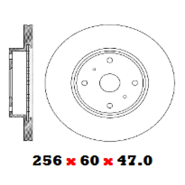 Disco De Freno Delantero Para Chevrolet Onix 2017 2025 1.4