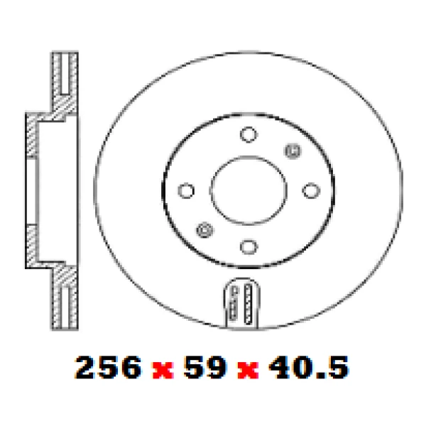 Disco De Freno Para Chevrolet New Sail 2016 2025 1.5