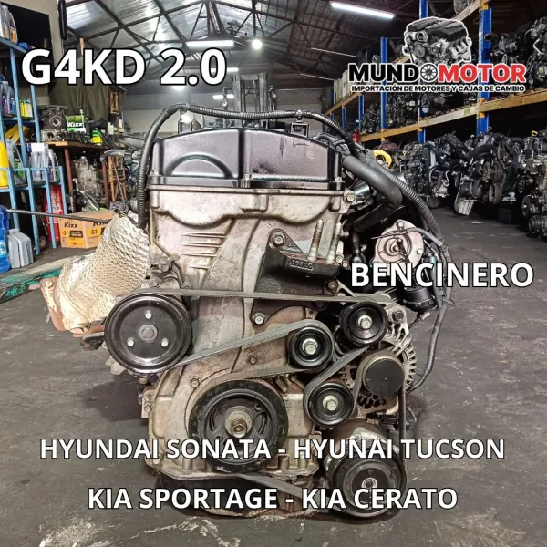 Motor Para Hyundai Tucson 2008 2016 2.0 16v G4kd Bencinero